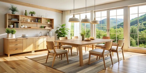 Panoramic Scandinavian Wood Furniture: Finnish Design, Nordic Style, Whole Wood Interiors