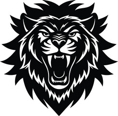 Fototapeta premium lion head vector