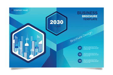 City Background Business Book Cover Design Template