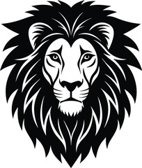 Fototapeta premium lion head vector illustration