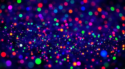 Bioluminescent colors, extreme macro close-up of a neon-lit starfield with glowing comets and asteroid belts