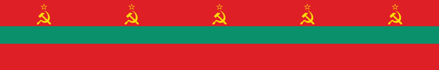 Transnistria flag long banner digital vector illustration