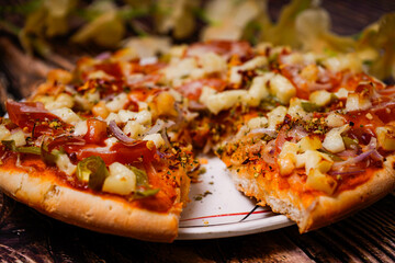 Pizza Slice food Photography