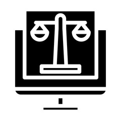 online court solid icon