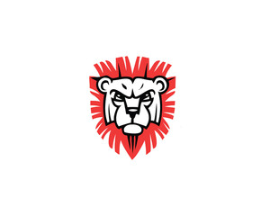 Lion logo design vector template. Lions