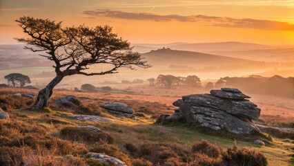 Exploring Bodmin Moor's Dramatic Landscapes: A Breathtaking Sunrise Panorama