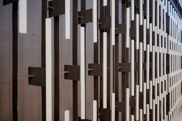 Abstract Modern Wall Design with Geometric Shapes and Lines in Black and White Color Palette