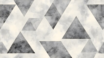 Abstract Grey and White Triangle Pattern Design