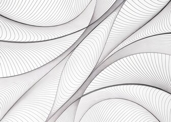 Intricate Spiral Pattern of Converging Lines