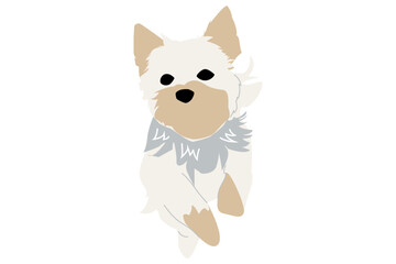 犬　イラスト　シンプル　カラー