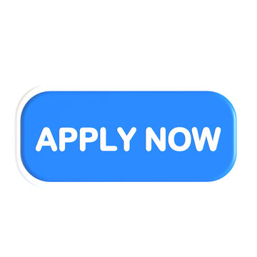 apply now button 3d icon illustration