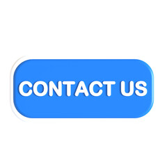 contact us button 3d icon illustration