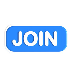 join button 3d icon illustration