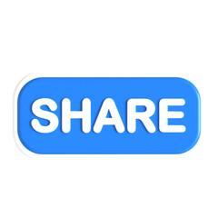 share button 3d icon illustration