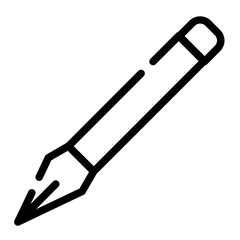 mechanical pencil cut line icon