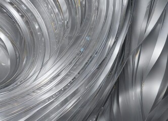 Fototapeta premium Elegant silver abstract design with layered patterns of translucent colors, cloudy, soft