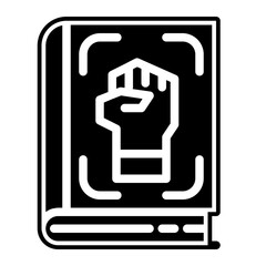 fantasy book fighter glyph icon