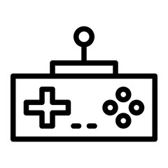 game console line icon