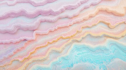 Neon Fractal Stripes: Mesmerizing Wave Illusions in Cinematic Pastel Cascade | Ultra-Detailed Abstract Background