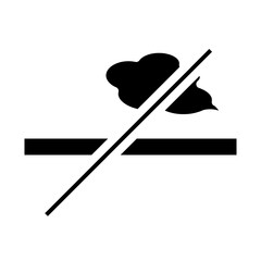 ban on cigarette smoke solid icon solid icon