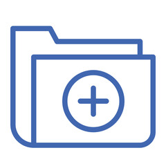 Fototapeta premium health file color icon