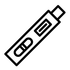 Test pack line icon