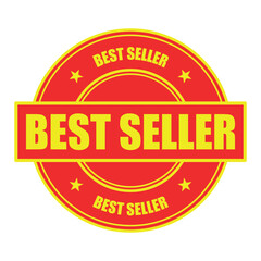 best seller stamp sign symbol vector flat icon	