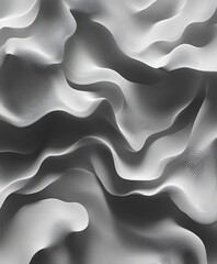 Fototapeta premium Abstract Grey Wavy Patterns with Smooth Flowing Lines and Textures
