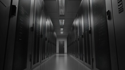 Server room data center night security technology