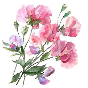 Sweet Pea clip art preview
