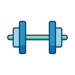 Professional gym dumbbell illustration