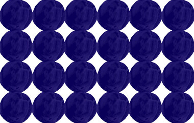 シームレスな水玉模様の背景素材　ドット柄 青
