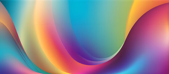 abstract background with rainbow
