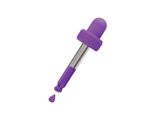 Dropper icon 3d render illustration
