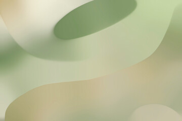 Abstract pastel green gradient with shiny surface textures with features dynamic line flowing on digital art graphic design textures wallpaper background.