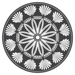 A mandala of linear petal radiations mandala vector design and illustration
