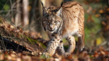 Fototapeta premium Lynx private investigator sleek and stealthy