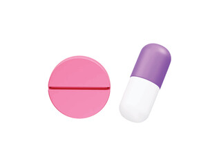 pills icon 3d illustration. medicine 3d icon