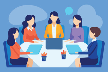 group of business people working together