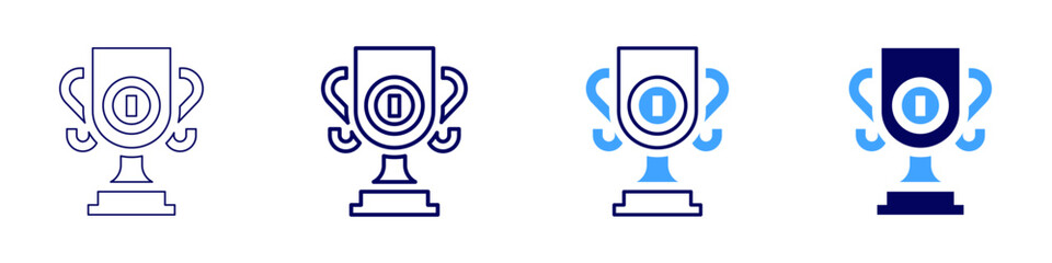 Mastering success habits icon in 4 different styles. Thin Line, Line, Bold Line, Duotone. Duotone style. Editable stroke