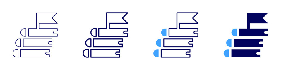 Success and happiness icon in 4 different styles. Thin Line, Line, Bold Line, Duotone. Duotone style. Editable stroke