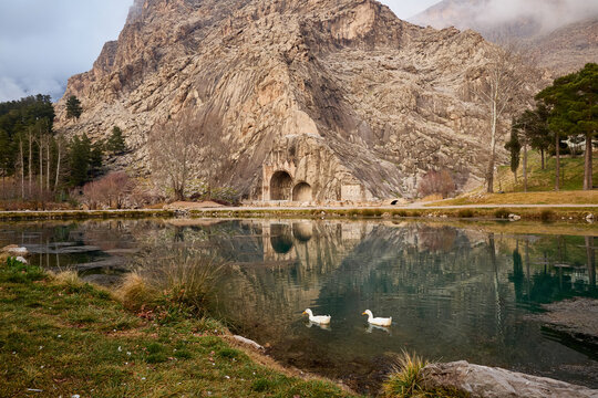 Taq-e Bostan in Kermanshah city, Iran