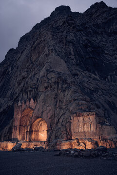 Taq Bostan or Taq-e Bostan in Kermanshah, Iran
