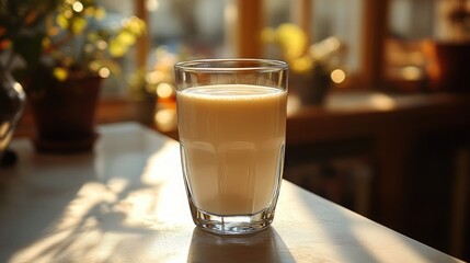 Sunny Milk Glass Kitchen Window