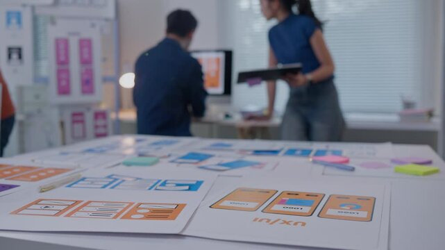 Teamwork Programers meeting for discussion data analysis for UX and UI programming for preparing for Generative AI Technology