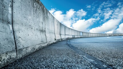 Sound Barriers: Concrete sound barriers along highways help mitigate noise pollution, providing safety and effective acoustic control for surrounding areas.
