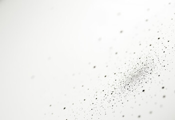 Obraz premium Scattered Pointillist Dots on White, Abstract Art