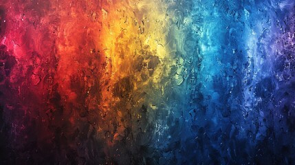 Fototapeta premium Rainbow_colors_wash_over_the_dark_blue_background