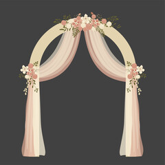 Wedding Arch Gate with Floral Decoration