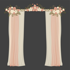 Wedding Arch Gate with Floral Decoration